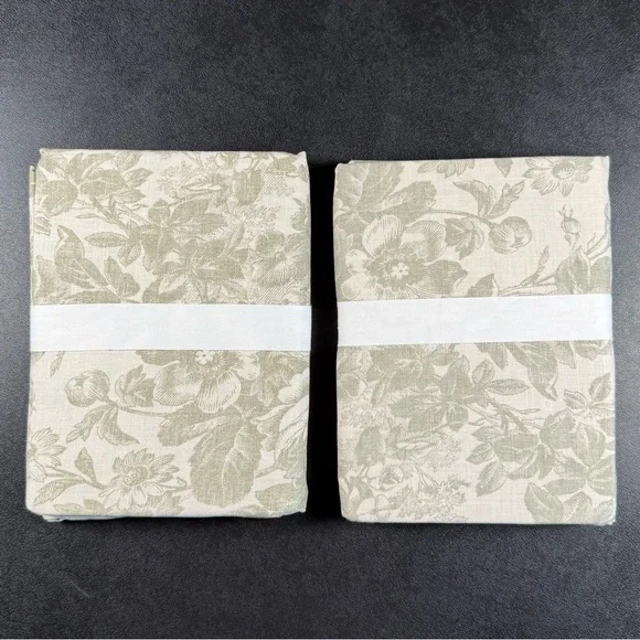 NWT (2) 26”x20” Pottery Barn Sorrel Toile Comforter Shams/Standard Pillowcases - Picture 6 of 9